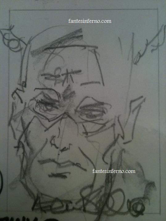 Captain America drawn by Allen Bellman