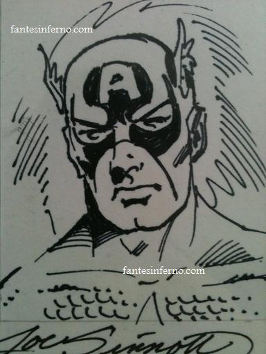 Captain America drawn by Joe Sinnott